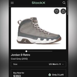 Air Jordan 9 Retro Cool Grey’s